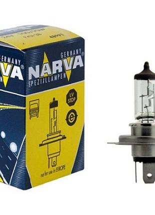 Ve галогеновая лампа narva h4 24v updated form 100/90w p43t для автомобилей дальнего и ближнего света о
