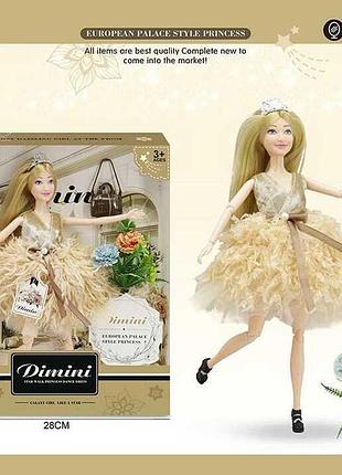 Кукла dmn 06 c (48/2) с съемной обувью и расческой, высота 30 см, в коробке