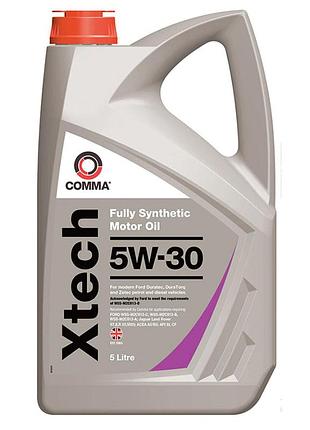 Ve моторное масло comma xtech 5w-30 updated form 5л синтетическое для автомобилей ford дизельное и бенз
