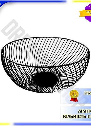 Dm фруктівниця maestro чорна специфікація 2.2 зі сталі для кухні та їдальні стильний кошик для фруктів spe|lz