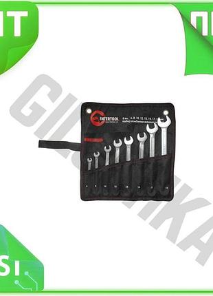 Ve набор комбинированных ключей intertool new version 8 шт 6-19 мм для автослесарей и монтажников унив n6w_ver
