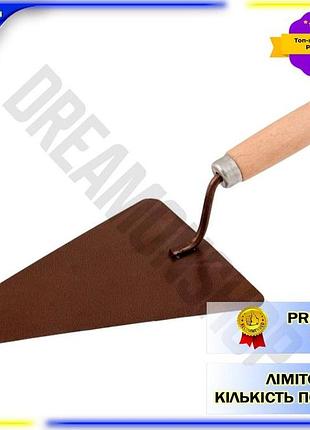 Dm кельма бетонника mastertool специфікація 2.2 150x200 мм сталева з дерев'яною рукояткою для штукатур spe|lz