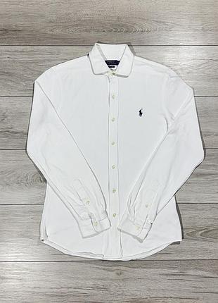 Біла сорочка рубашка ральф лаурен polo ralph lauren knit dress, m, оригінал