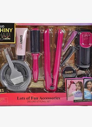 Набор юного стилиста 626003 (24) с 9 аксессуарами, световые и звуковые эффекты, инструменты для ухода за