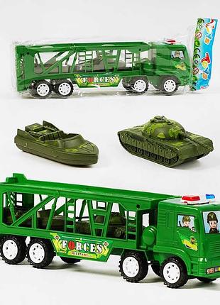 Инерционный военный трейлер трейлер 069-29 (144/2) с аксессуарами в упаковке