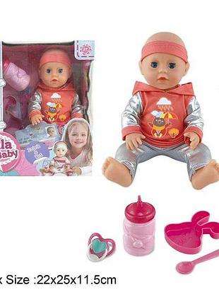 Кукла yl 2208 b (48) с аксессуарами, 25 см, со звуковыми эффектами