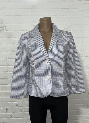 Жіночий вінтажний піджак жакет у смужку