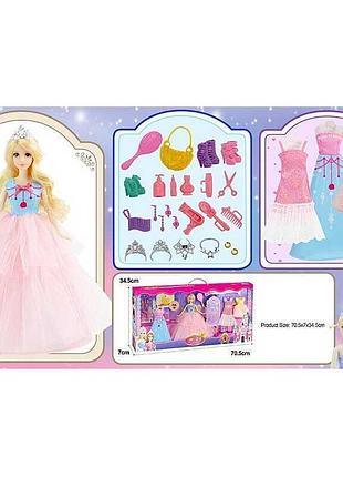 Детская кукла 91061 e с набором стильной одежды и украшений, 30 см, в коробке