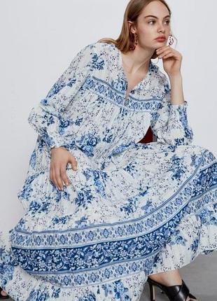 Невероятное платье макси zara,p. l
