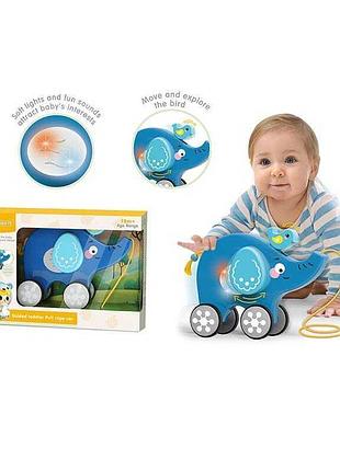 Каталка 63501 (24) «веселий слоненя» з музикою та світловими ефектами, в коробці