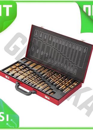Ve набор сверл по металлу new version intertool 230 шт hss для сверления отверстий в металле диаметр 1 n6w_ver