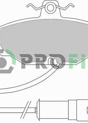 Колодки тормозные дисковые задн ford sierra turnier (bnc) 2.0 1982.08-1986.12 pr 5000-0408