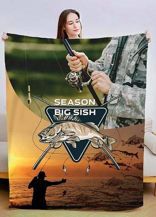 Плед 3d мужчине рыбаку 13392 160х200 см