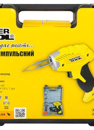 Ve паяльник mastertool 100 вт new version импульсный для монтажа электронных компонентов с led подсвет n6w_ver 6