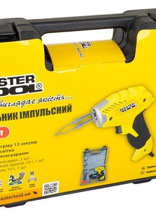 Ve паяльник mastertool 100 вт new version импульсный для монтажа электронных компонентов с led подсвет n6w_ver 8