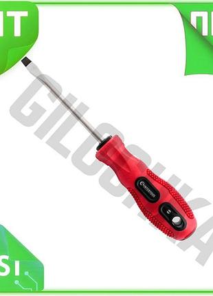 Ve отвертка шлицевая intertool sl6 new version 150 мм для монтажа и демонтажа винтов плоская викрутка n6w_ver