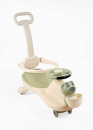 Толокар joy sj-325-74 (6) с pu колесами, музыкальным сопровождением и защитой, ручка для управления