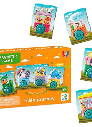 Гра на магнітах «подорож залізницею» 200254 (64) dodo, 8 елементів, у коробці
