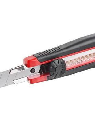 Ve нож прорезной intertool 18 new version мм с винтовым фиксатором для резки бумаги и картона сменное n6w_ver 4