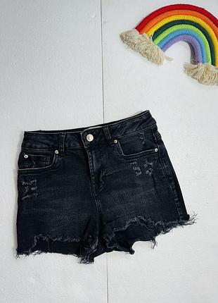 Джинсові шорти чорні рвані