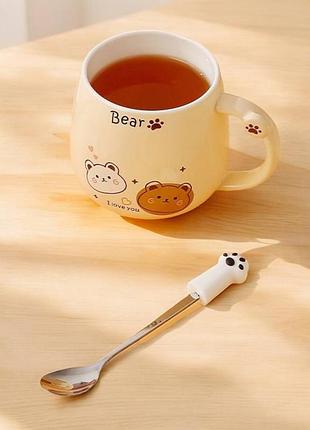 Кружка заварочная bear 14935 400 мл бежевая