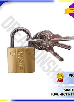 Dm замок навесной fzb спецификация 2.2 20 мм желтый металлический для дверей и ворот с лазерными ключа spe|lz