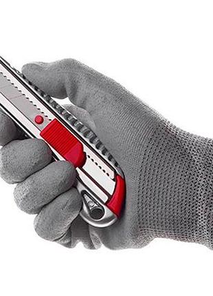 Ve нож прорезной intertool 18 new version мм с противоскользящим корпусом для резки бумаги и картона о n6w_ver 9