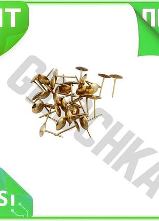 Ve гвозди мебельные fzb гладкие new version золотые для обивки мебели и крепления утеплителя декоратив n6w_ver