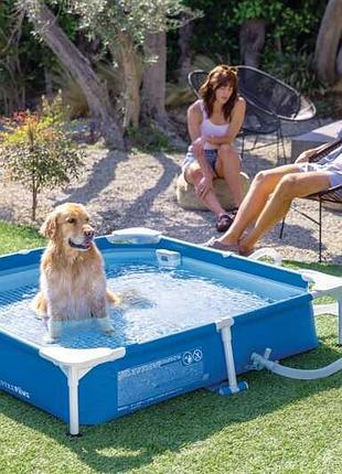 Intex басейн каркасний дитячий з фільтром, 152х152х30,5 см, 537 л