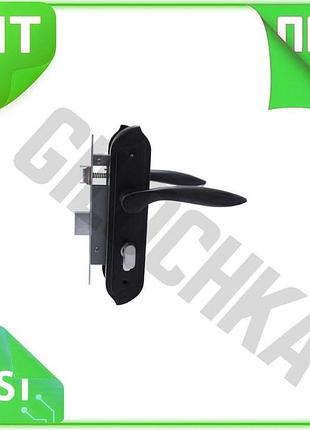 Ve ручка на планке с new version замком fzb 58 мм черная для двери натискная защелка для входной двери n6w_ver