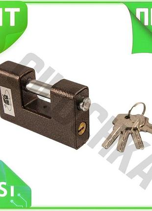 Ve замок навесной fzb 80 new version мм коричневый стальной с антикоррозийным покрытием для двери и во n6w_ver