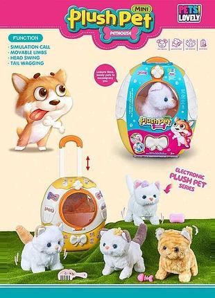 Любимец mc 1087 (30) «котик» - ходячий игровой персонаж со звуковыми эффектами и набором наклеек, в чемодане