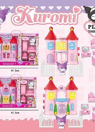 Игровой домик jx 731 kf (48/2) с двумя вариантами, высота 24 см, с мебелью и аксессуарами