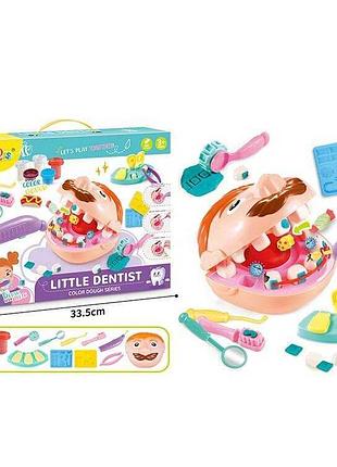 Тісто для ліплення 8852 (36) «стоматолог», щелепа, 5 баночок, молди та приладдя в коробці