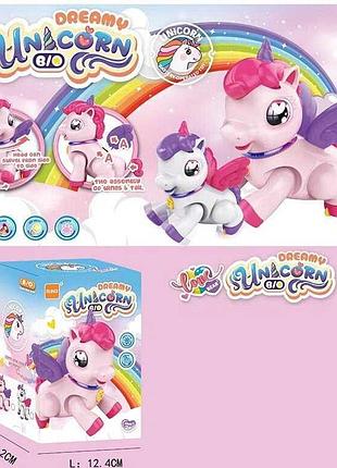 Музыкальная лошадка rs 9046 c (60/2) с подсветкой, двухцветная, на батарейках, с движущимися частями