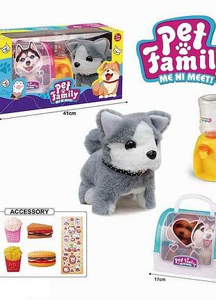 Интерактивное животное ch 6009 f (24/2) с функцией ходьбы и звуками в комплекте с домиком и кулером для воды