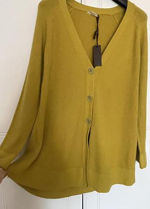 Кардиган гірчичного кольору