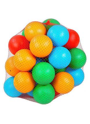 Гр набор мячиков 467 разноцветные (12) 32 шт. "orion", в сетке