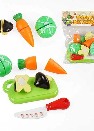 Игровой набор овощей и грибов с ножом 626-9 (288/2) в пакете