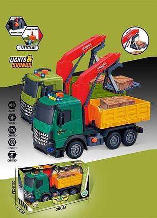 Машина модель 687-61 a с двумя вариантами, световыми эффектами и звуковым сопровождением, инерционная, с