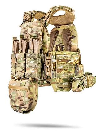 Плитоноска м7 pro gen камербанд pro m + 7 подсумков мультикам pro xl (19×34 см) обхват грудей: 100–134 см рекомендовані розміри одягу: l / xl / xxl