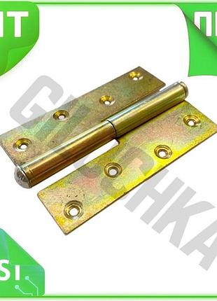 Ve петля дверна ks-ukr ліва new version 110 мм цинкова для металевих та дерев'яних дверей дверна фурні n6w_ver