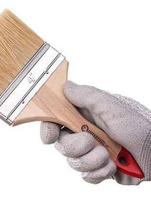 Ve пензель флейцевий intertool 102 new version мм для малярних робіт натуральна щетина для фарбування n6w_ver 5