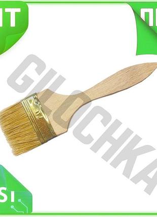 Ve пензель флейцевий 70мм kamille new version 5 шт малярський для фарбування та розгладжування покритт n6w_ver