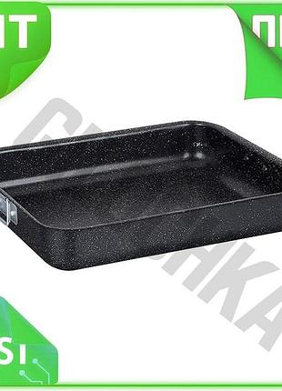 Ve форма для випічки maestro new version 370x295x70мм алюмінієва з покриттям stone для кексів та пирог n6w_ver