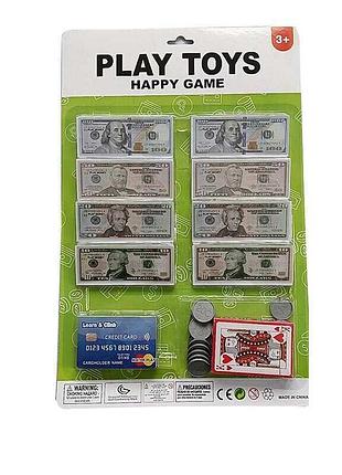 Экономический набор 929-082 b (144/2) с банкнотами, монетами, картой и картами на листе