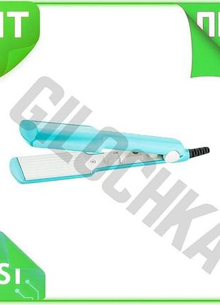 Ve гофре maestro для волос new version с керамическим нагревом голубое щипцы для укладки причесок гофр n6w_ver