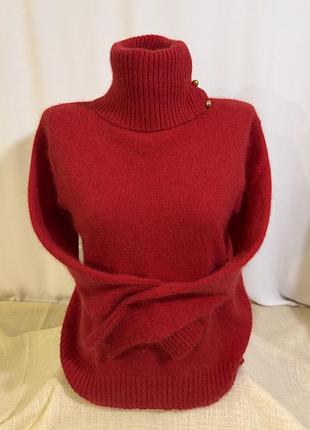 Светр, водолазка, джемпер з високим коміром для прохолодної погоди, натуральний склад