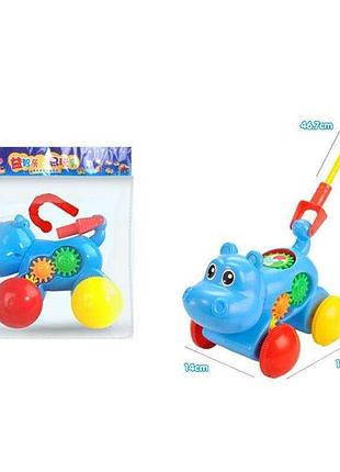 Интерактивная каталка 0506 (84/2) с пищалкой и подвижными деталями, 19.5х14х46.7 см