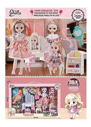 Куклы 2027-12 (18) с подвижными частями и велосипедными элементами в оригинальной коробке